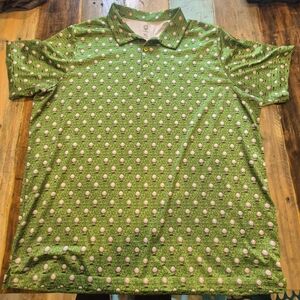 Green Golf Polo
